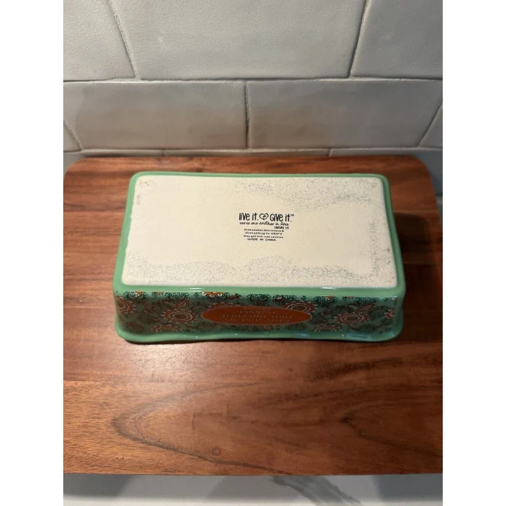 Ceramic Bread Pan Psalm 34:8 Bake Friends
